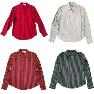 St. John’s Bay long sleeve button down shirt lot of 4